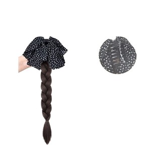 Polka Dot <b>Braid</b> Hair Clip Long Braided Ponytail Korean Style Bow Hair <b>Accessory</b> for Women - Product Image 5