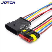 Soket Kabel Harness Otomotif Seri AMP1.5 1/2/3/4/5/6 Pin, Konektor Kabel Harness Mobil Tahan Air Buatan Khusus