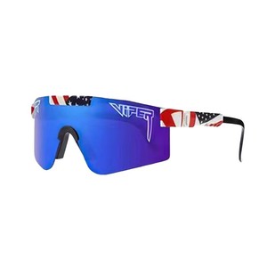 Lunettes de soleil sport Viper noires polarisées UV400 pour le cyclisme, la randonnée, la pêche et la conduite - Product Image 5
