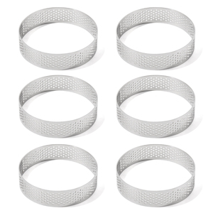 <span class=keywords><strong>8cm</strong></span> אפיית עוגת תבניות נירוסטה צרפתית עוגת עובש טבעת מאפה קינוח טארט עובש טבעת סט - Product Image 2