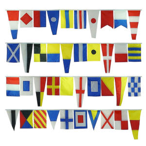 Venta al por mayor Letra al aire libre A a Z Alfabeto Bandera náutica a todo color Banderas de señal marítima internacional de alta calidad - Product Image 1