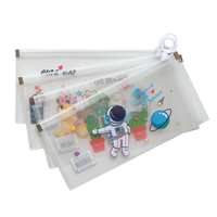 Portefeuilles en plastique Dossiers DL Zip Portefeuilles Sacs à fermeture éclair en plastique pour école bureau maison Uae