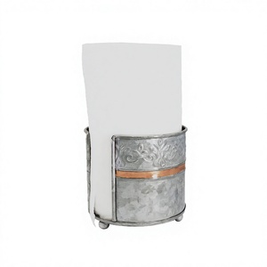 <b>Marvelous</b> Design Galvanized Napkin Holder Customized Size And Shape Table Top Tissue <b>Storage</b> Holder For Best Selling - Product Image 1