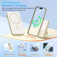 Batterie externe magnétique 22,5 W 10000 mAh à charge rapide avec câble et support
