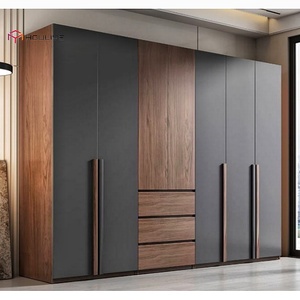 2026 NEW Style Lacquer Door Finish <strong>Wardrobe</strong> <strong>with</strong> Open <strong>Shelves</strong> Customized Designs Large-capacity Warobe <strong>with</strong> <strong>Drawers</strong> - Product Image 3