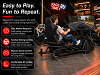 Renixsim precio de fábrica 9D completo GT Racing Simulador de Conducción máquina de juego 4Dof Sim Racing Motion Sim Rig