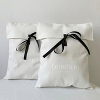 Sac Anti-Poussière en Coton Doux de Haute Qualité, Personnalisable, Type Enveloppe Recyclable avec Rabat