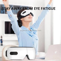 Compresse chaude et équipement de massage oculaire à pression d'air masseur oculaire portable sans fil pliable avec chaleur