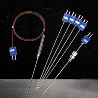 Sonde en acier inoxydable 1 mm 2 mm 3 mm Capteur de température Thermocouple Type t Avec pointe en acier inoxydable pour azote liquide à basse température