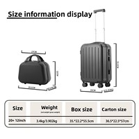 Nouveau modèle 2025 – Valise de voyage 20 pouces, petite, légère, étanche, pour cabine, avec serrure à combinaison durable
