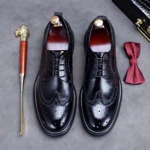 High-end Trendy Business Shoes <b>Men</b> Luxury Goodyear Handmade <b>Dress</b> Oxford Autumn Lightweight Breathable Lace-up ASTON M.JAZZ Cow - Product Image 5