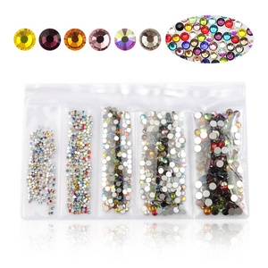 <span class=keywords><strong>Strass</strong></span> AB en cristal coloré pour <span class=keywords><strong>Nail</strong></span> <span class=keywords><strong>Art</strong></span>, dos plat à paillettes Super paillettes, pièces - Product Image 2