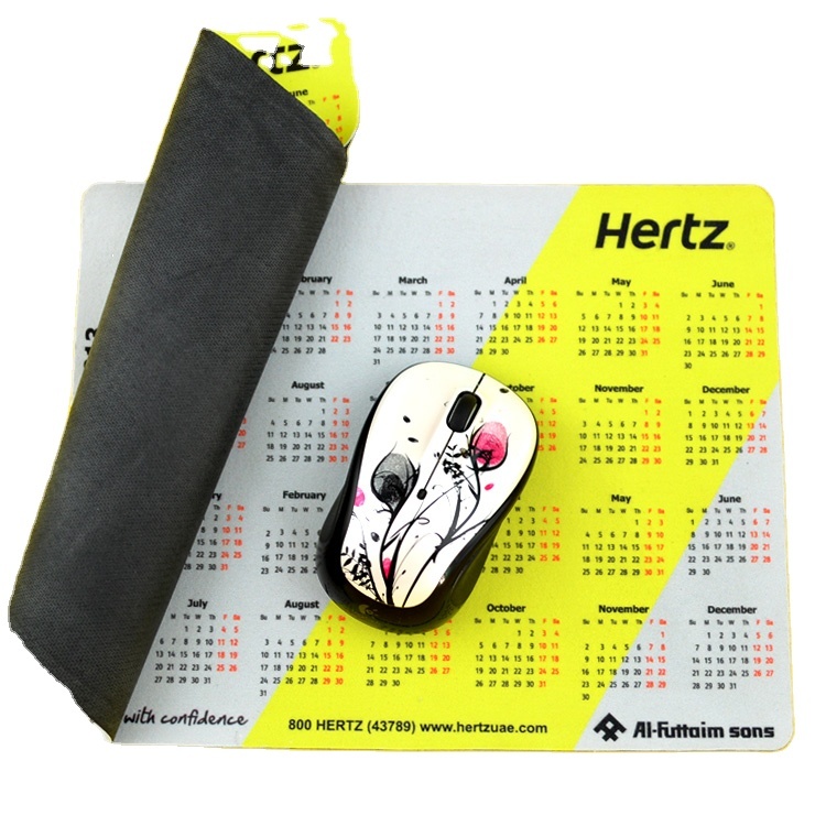 2022 Wholesale  Custom Printed  Mouse Pad Office Household Usage Calendar Mouse Pad