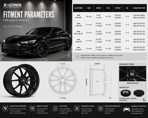 Jantes en alliage d'aluminium forgé léger ZL pour <span class=keywords><strong>Audi</strong></span> <span class=keywords><strong>E</strong></span>-<span class=keywords><strong>tron</strong></span> GT <span class=keywords><strong>RS</strong></span> 20 22 pouces, jantes monobloc personnalisées - Product Image 6