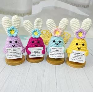 Amigurumi Personalizados al por Mayor, Juguetes <span class=keywords><strong>de</strong></span> Peluche Hechos a Mano con Notas Positivas, Zanahoria, Aguacate, para Apoyo Emocional - Product Image 3