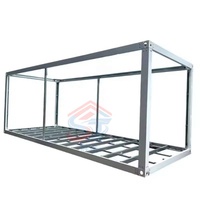 Structure en acier galvanisé, maison modulaire détachable, design moderne respirant, structure robuste et pliable pour la construction de maisons