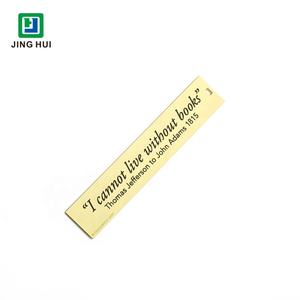Gepersonaliseerde Aangepaste Ontwerp Bladwijzers Blanco Metalen Boekmerken Spuitgieten Goud Strook Vergulde Metalen Bladwijzer Metalen Ambachten - Product Image 4