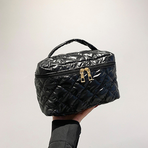 Bolsas de maquillaje de lujo para mujer a la moda, bolsas de maquillaje de uso diario de algodón con cremallera para mujer - Product Image 6