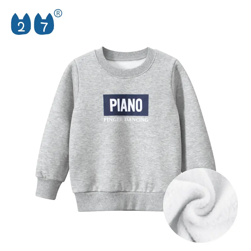 High Quality 300Gsm Crew Neck Sweater Oversized Cute Little Boys Soft Sweatshirt