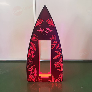 OEM recargable acrílico LED botella presentador glorificador VIP pantalla champán <span class=keywords><strong>tequila</strong></span> clase para club nocturno Bar salón de fiesta - Product Image 2