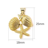 Série océanique européenne à la mode-Pendentif Sea Star Shell Pearl Series-Accessoires exquis