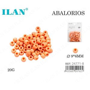 Ilan Abalorios Perline a barilotto 9x6mm Arancione 20g Per la creazione di gioielli - Product Image 1