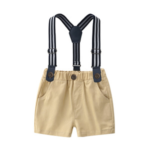 Nuevo Traje de Caballero para Niños de Verano, Camisa de Manga Corta y Tirantes, Ropa para Bebé Niño, Conjuntos de Ropa para Bebé Niño - Product Image 5