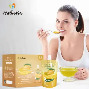 Vitamin C Vegan 0 gula Keto bebas Gluten Diet sehat dapat diminum makanan kalori rendah rasa mangga Konjac Jelly