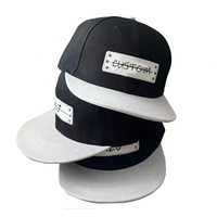 Casquette Snapback Brodé Structuré Personnalisé 6 Panneaux Visière Plate Homme Chapeaux de Baseball Vides Ajustés avec Patch Vente en Gros