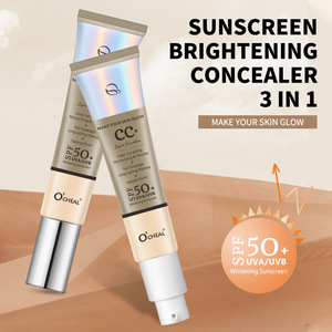 Corrector profesional O'CHEAL de larga duración, resistente al agua, blanqueador e iluminador, hidratante perlado con <span class=keywords><strong>SPF</strong></span> <span class=keywords><strong>50</strong></span>+, protector solar, crema <span class=keywords><strong>CC</strong></span> - Product Image 3
