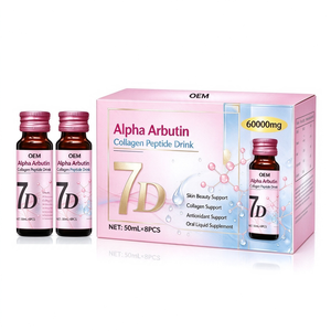 Colágeno Hidrolizado con Alfa Arbutina y Péptidos Antioxidantes para Aclarar la Piel, 50 ml, en Sachet, Dosis Líquida Oral para Adultos - Product Image 1