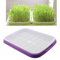 Plateaux de germination de semis en plastique à double couche Offres Spéciales plaque de germination plateau de démarrage de semis de germination pour la plantation de graines