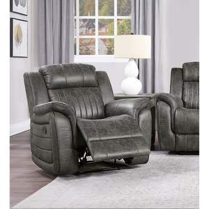 เก้าอี้ปรับเอน DB Classic Plush พร้อมที่วางแขนแบบ Pillow Top พนักพิงแบบ Tufted โครงไม้เนื้อแข็ง เฟอร์นิเจอร์ห้องนั่งเล่นสไตล์ทรานซิชั่น - Product Image 6