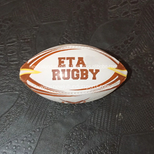 Mini pelota de rugby hecha de caucho sintético para niños Promociones corporativas y artículo de regalo publicitario Mini pelotas de rugby pequeñas - Product Image 3