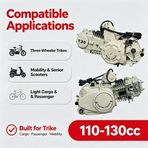 Nuevo Conjunto <span class=keywords><strong>de</strong></span> Motor <span class=keywords><strong>de</strong></span> Motocicleta CDI <span class=keywords><strong>de</strong></span> 4 Tiempos, 110cc 130cc, Refrigerado por Aire, Montaje Horizontal para Triciclo <span class=keywords><strong>de</strong></span> <span class=keywords><strong>Tres</strong></span> <span class=keywords><strong>Ruedas</strong></span> - Product Image 2