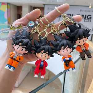 Nouveau <span class=keywords><strong>porte</strong></span>-clés Son <span class=keywords><strong>Goku</strong></span> en PVC 3D, figurine d'anime, souvenir, 5 designs - Product Image 1