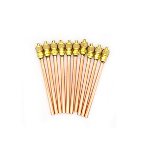 Vanne d'accès en laiton et cuivre 1/4'', 3/4'', 3/8'', 3/16'' – Pièce de rechange pour réfrigération – Vanne de charge en cuivre pour réfrigérateur et climatiseur - Product Image 4