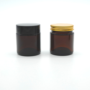 Tarro de cristal de vela de bendición de oración ámbar a granel, 4oz, 8oz, 16oz, tarro de cristal de lado recto transparente/esmerilado con tapa negra de plástico con tornillo - Product Image 2