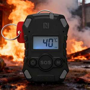 ZHENGZE ATEX Alarma Personal Inteligente para Bomberos con Tarjeta <span class=keywords><strong>de</strong></span> Identificación, Dispositivo <span class=keywords><strong>de</strong></span> Alarma <span class=keywords><strong>de</strong></span> Rescate Profesional - Product Image 1