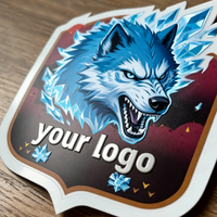 Pegatinas Adhesivas Holográficas Personalizadas, Resistentes al Agua y a los Rayos UV, para Decoración de Laptops, Manualidades con Vinilo