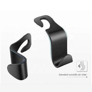 Plastic Seat Back Headrest <strong>Hooks</strong> Purse Hanging <strong>Cars</strong> Hanger Rear Storage Accessories Square Head Shape <strong>Car</strong> <strong>Hook</strong> - Product Image 1
