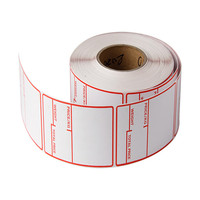 Rouleau d'autocollants thermiques ronds en PVC 38*25mm 40*46mm, impression UV personnalisée avec logo OEM, idéal pour bouteilles de parfum, cosmétiques, avec fonction code-barres