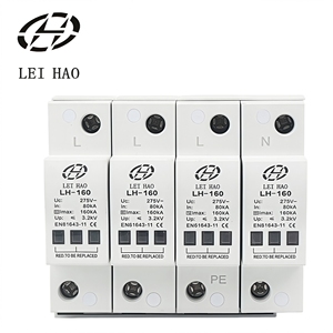 LEIHAO Ultimate Lightning Guard 160kA 4P T2 2/Clase 2 Dispositivo de Protección Contra Sobretensiones SPD para Minería, Maquinaria Pesada y Sistemas de Energía, con Certificación CE ISO - Product Image 1