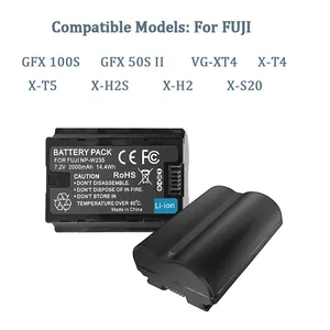 FUJIFILM-Baterías digitales para GFX 100S GFX 50S II, batería de 2000mAh y 7,2 V, batería de V, modelo <span class=keywords><strong>W235</strong></span>, para la serie GFX S II, de la serie 2, 2, 2, 2, 2, 2, 2, 2, 2, 2, 2, 2, 3, 4, 4 - Product Image 5