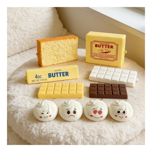 ชุดขนมปังบัตเตอร์ช็อกโกแลตแบบนุ่มนิ่มจาก Artisan Bakery ของเล่นบีบคลายเครียด ฟองน้ำ PU ยืดหยุ่นช้า - Product Image 5