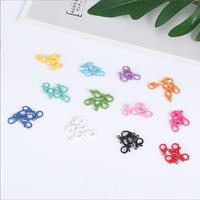 Mousquetons pivotants en forme de cœur colorés pour accessoires DIY, chaînes porte-clés et fermoirs à ressort