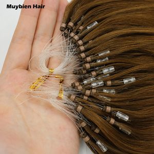 Extensions capillaires humaines à micro-anneaux, <span class=keywords><strong>cheveux</strong></span> chinois vierges non traités, outil de pose Nano Ring, extensions capillaires Nano Ring - Product Image 5