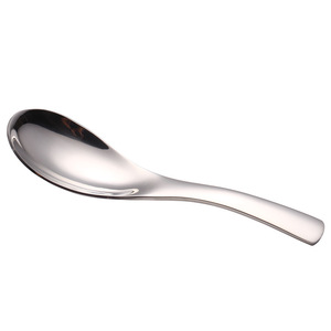 Nhiệm Vụ Nặng Nề Châu Á Hàn Quốc 304 Thép Không Gỉ Súp Thìa Ngắn Xử Lý Ramen Ngũ cốc Gạo Thìa Múc - Product Image 5