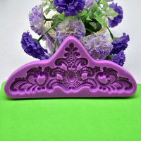 Hot Sale Silikon form European Style Geprägte Kronen putz Fondant form Kuchen Dekoration Handgemachte DIY Werkzeuge