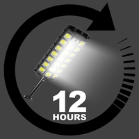 Lampe Solaire de Rue Super Lumineuse, Lampe de Jardin Solaire Murale à Télécommande avec Détecteur de Mouvement pour Extérieur